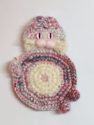 Crochet Hug - Meow Coaster
