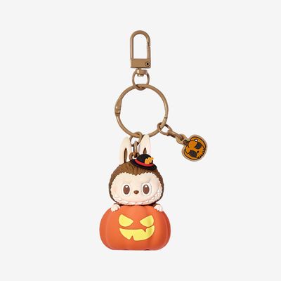Pop Mart - Happy Halloween Party Series- LABUBU Luminous Pumpkin Pendant - No return & refund