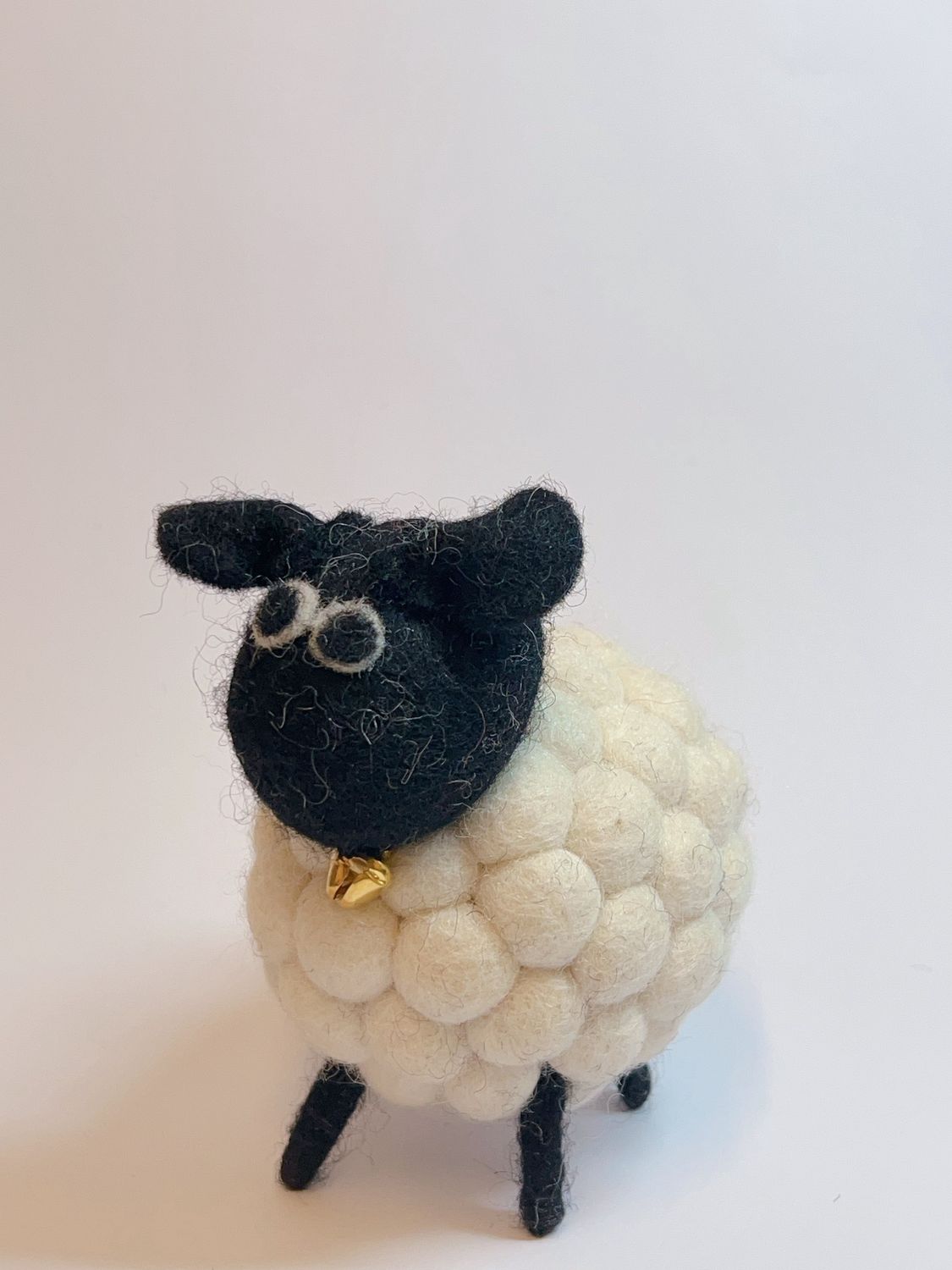 Handmade Wool Felt Sheep Decoration, color: White