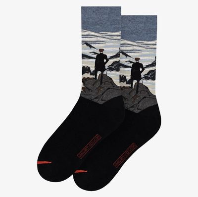 Caspar David Friedrich - The hiker over the fog sea socks