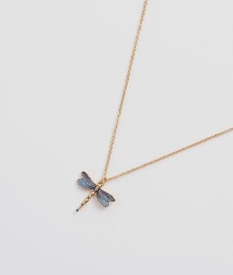 Fable England Dragonfly Pendant Necklace