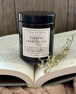 Rhubarb Crumble Pie Soy Wax Candle