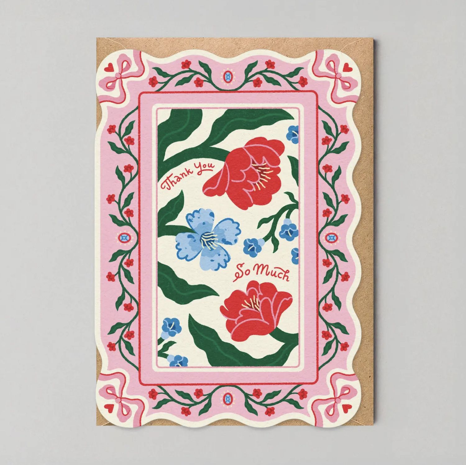 Floral Thank You Card | Uniquely Shaped Greeting Cards