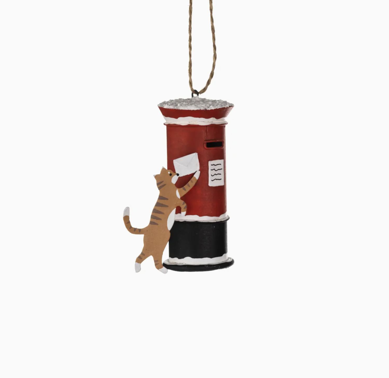 Posting Christmas Card Cat Ornament Posting Christmas Card Cat Ornament