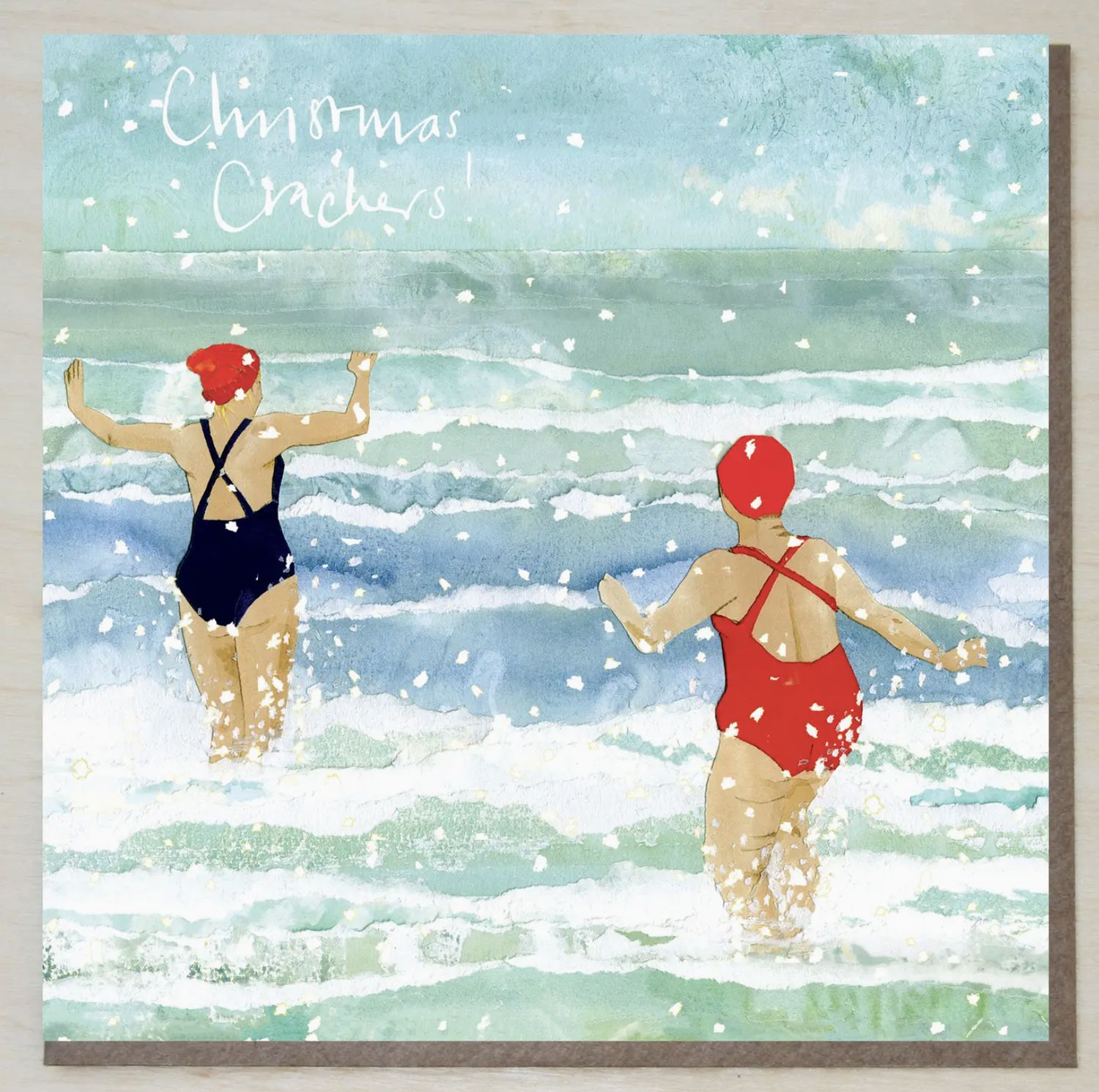 'christmas Crackers'  (Wild Swimming Card)