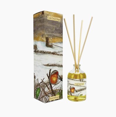Illustrated 100ml Reed Diffusers - Cold Still Days - Nutmeg‚ Orange & Cinnamon