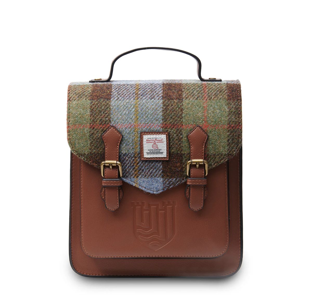 Islander The Calton Backpack Islander The Calton Backpack, Design & Pattern: Chestnut and Blue Tartan
