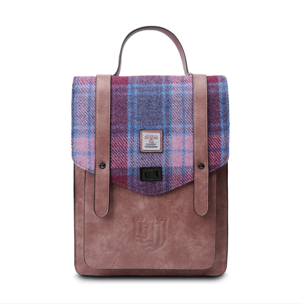 Islander The Carloway Backpack Islander The Carloway Backpack, Design & Pattern: Pink and Blue Tartan