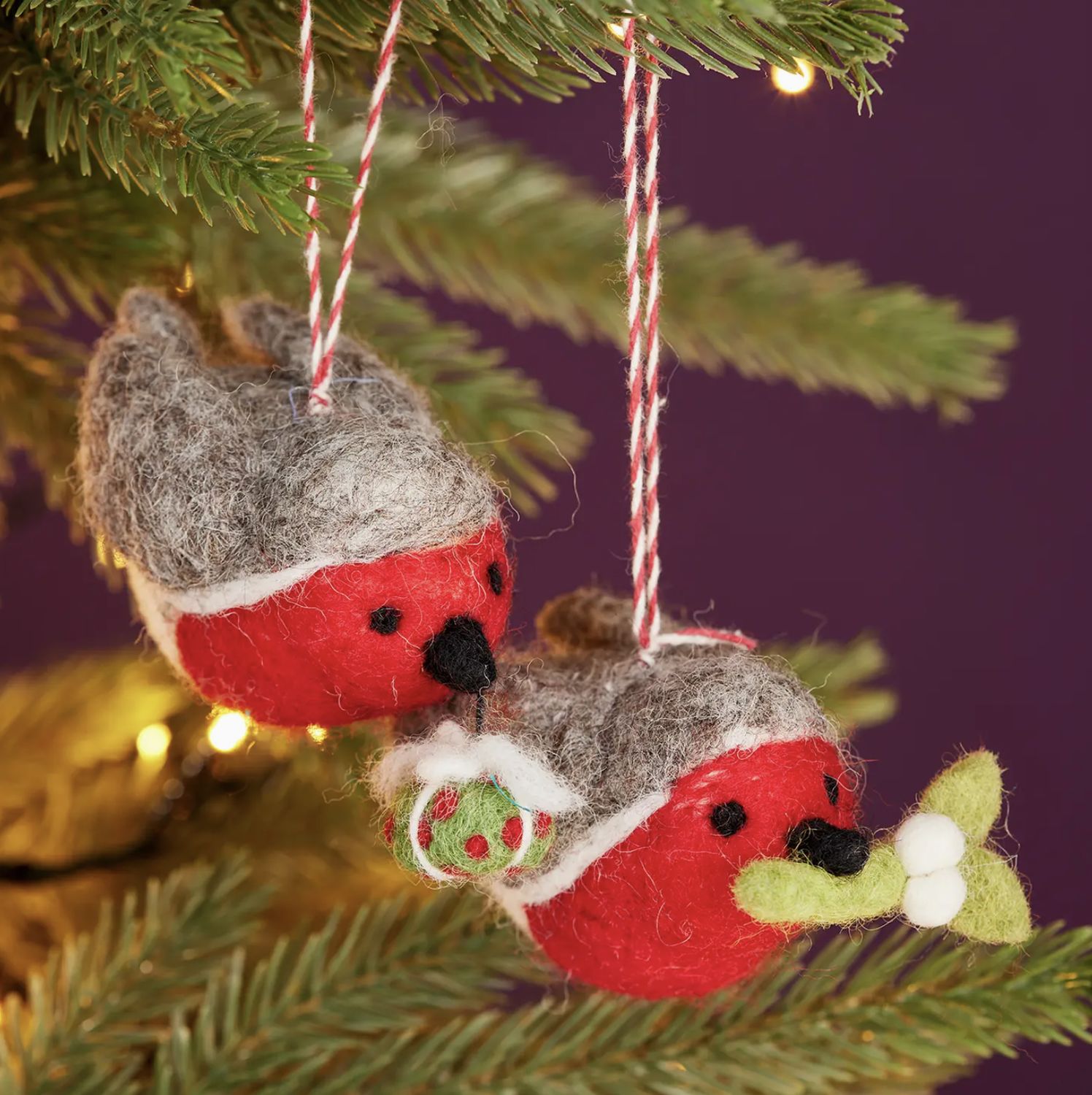 Felt Carry Robin Decoration