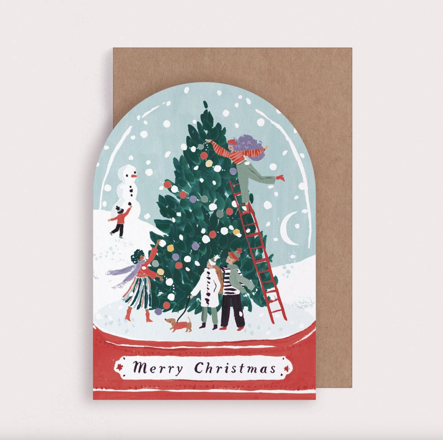 Snowglobe Christmas Card