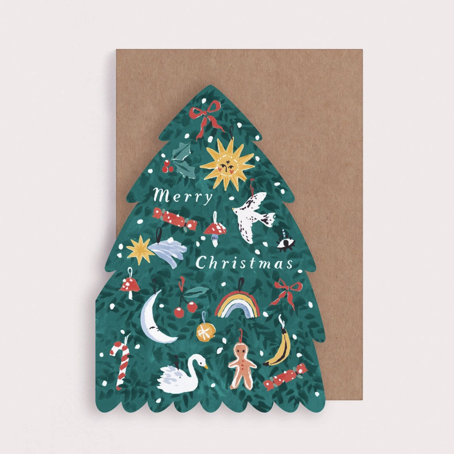 Tree Shape Christmas Card