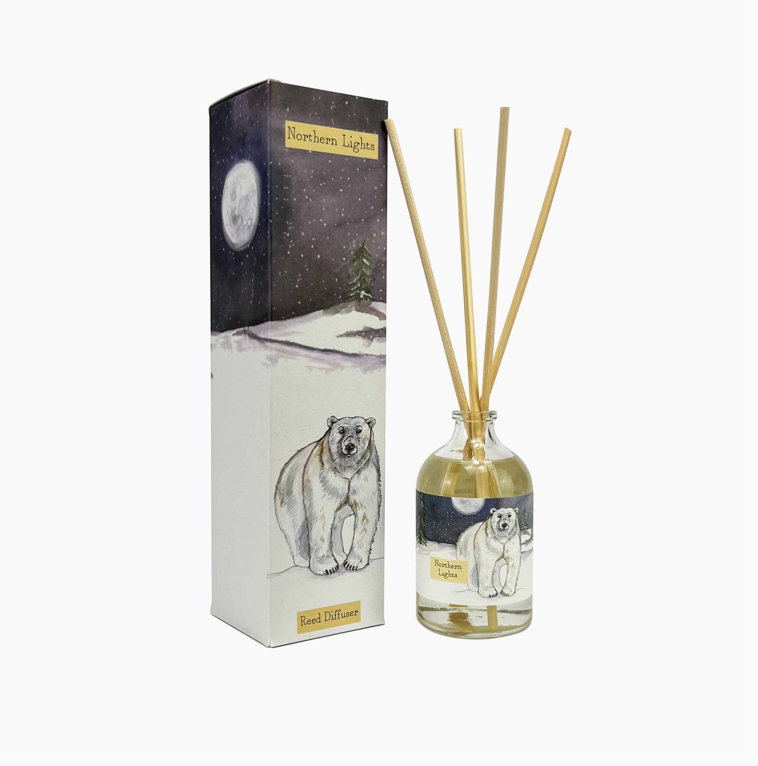 Illustrated 100ml Reed Diffusers - Northern Lights - Ivy