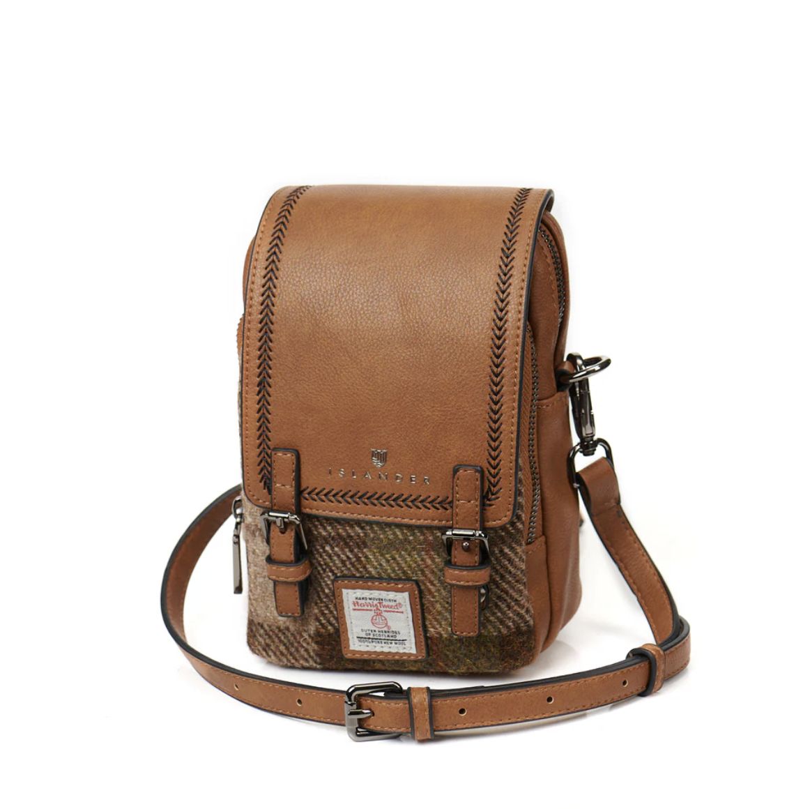 Islander The Baby Jura Crossbody Islander The Baby Jura Crossbody, Design & Pattern: Chestnut Tartan