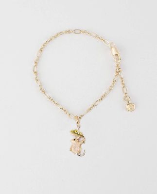 Fable Enamel Dormouse Collector Chain Bracelet