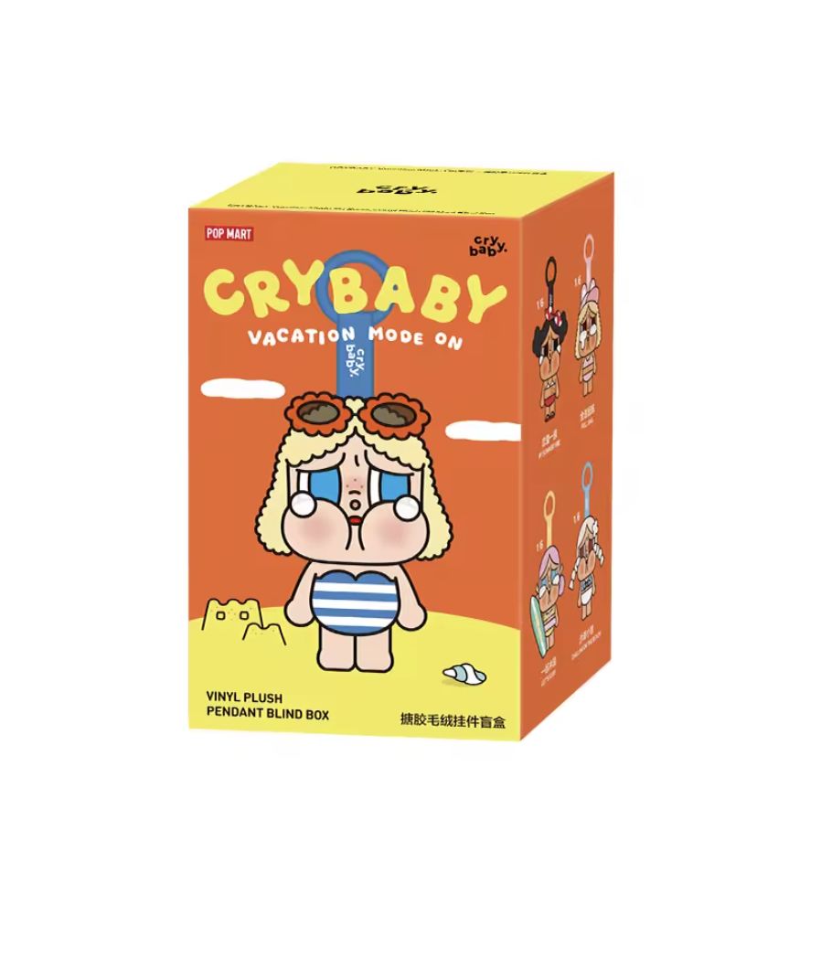 POP MART CRYBABY Vacation Mode On Series Vinyl Doll Blind Box Mystery Box - No return & refund - Resale