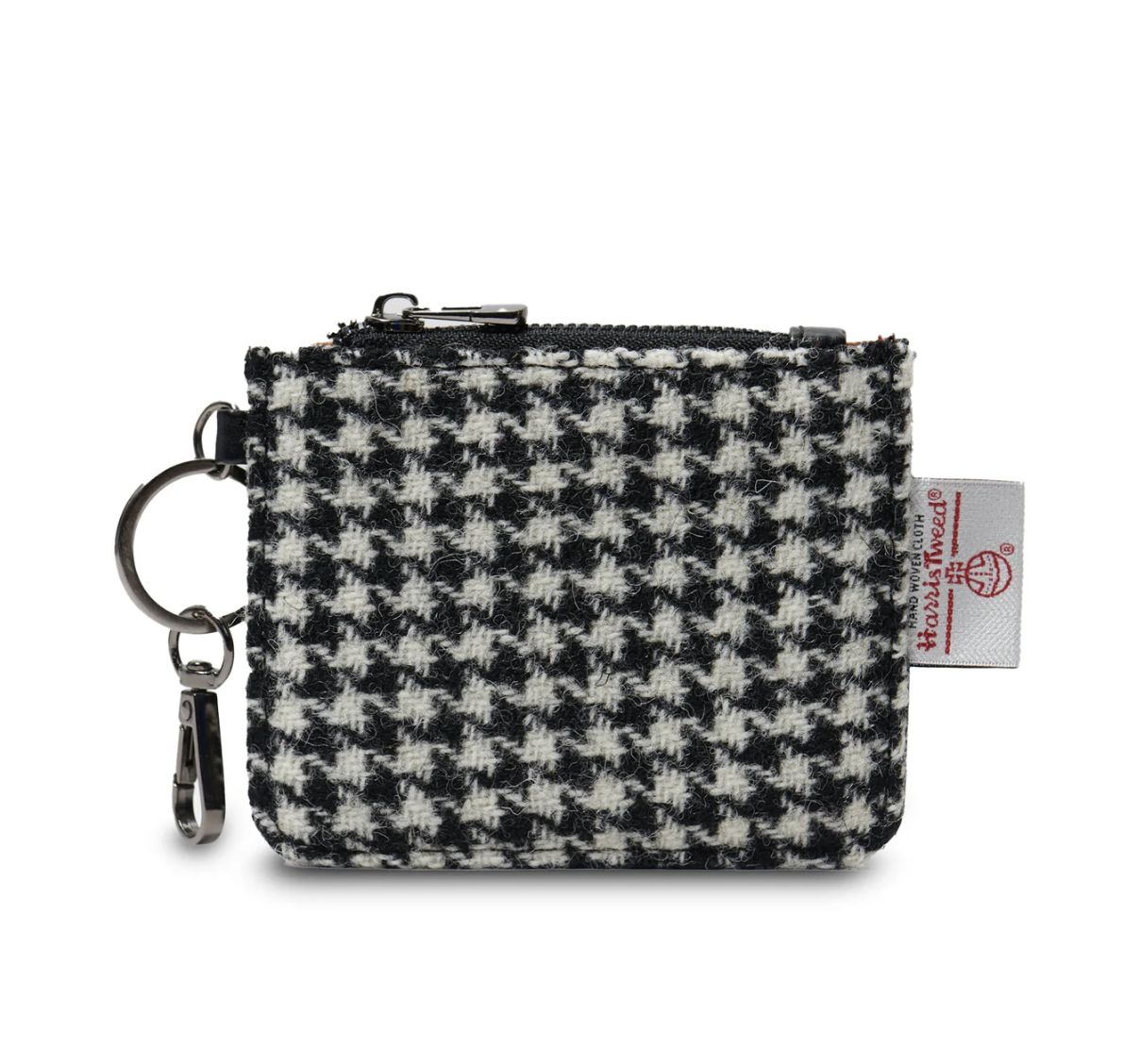 Islander The Card Zip Wallet, Design & Pattern: Black and White Dogtooth