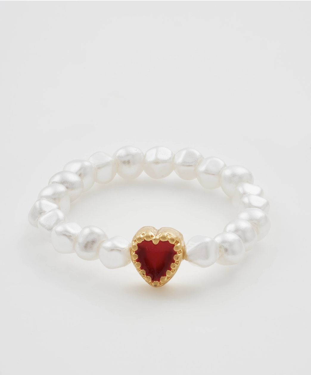 Heart Pearl Ring