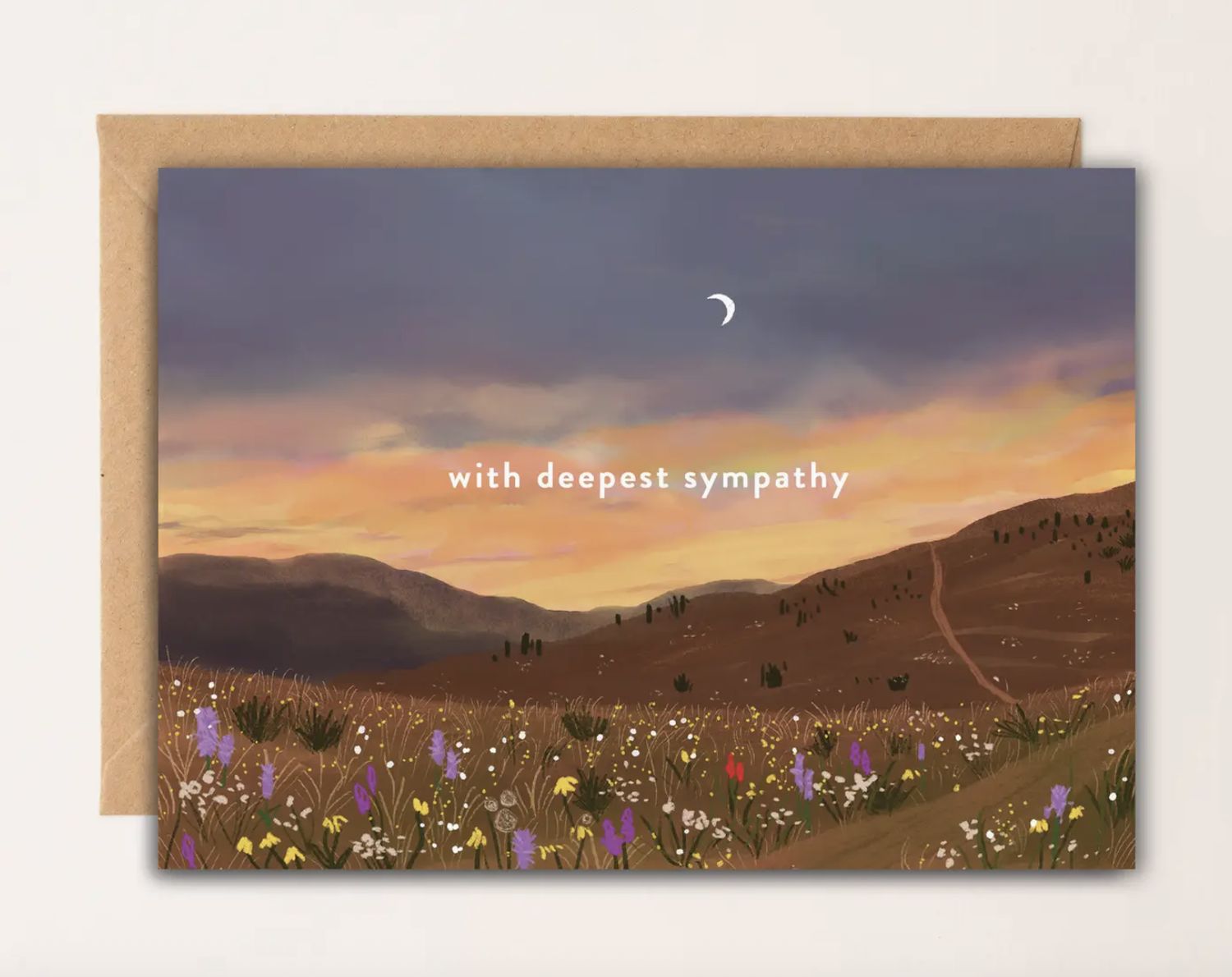 Deepest Sympathy Wildflowers Card