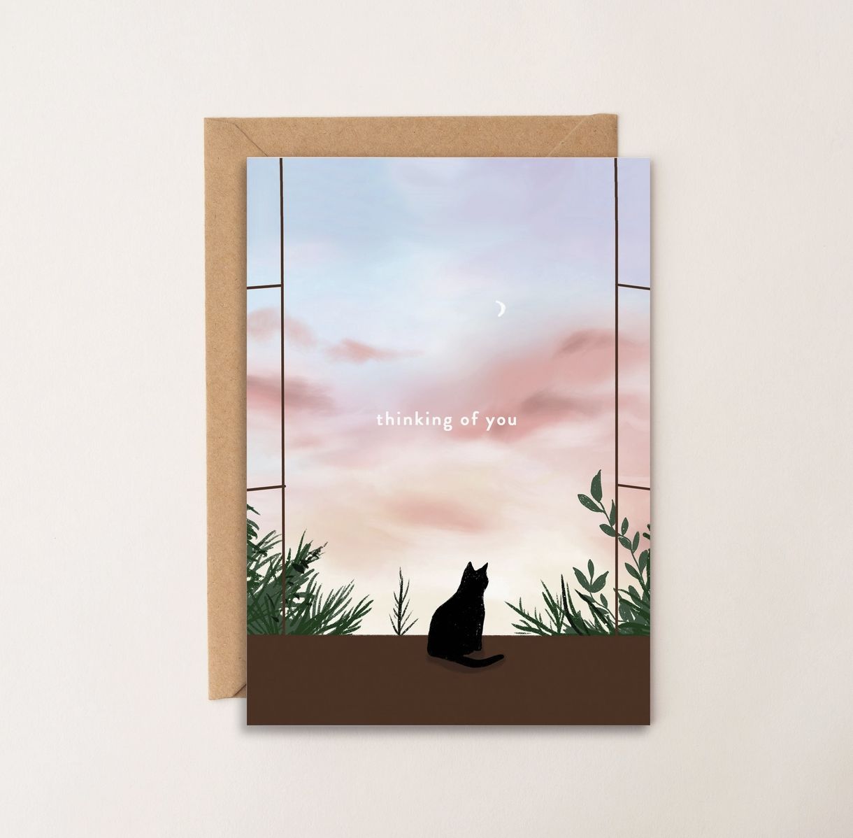 Thinking of You Cat Card