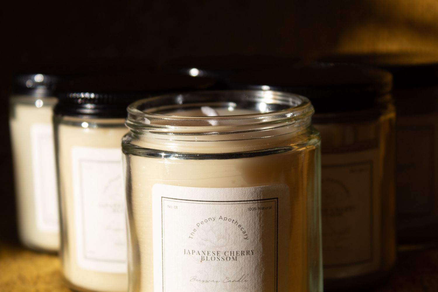 Beeswax Candles, Fragrance: Japanese Cherry Blossom