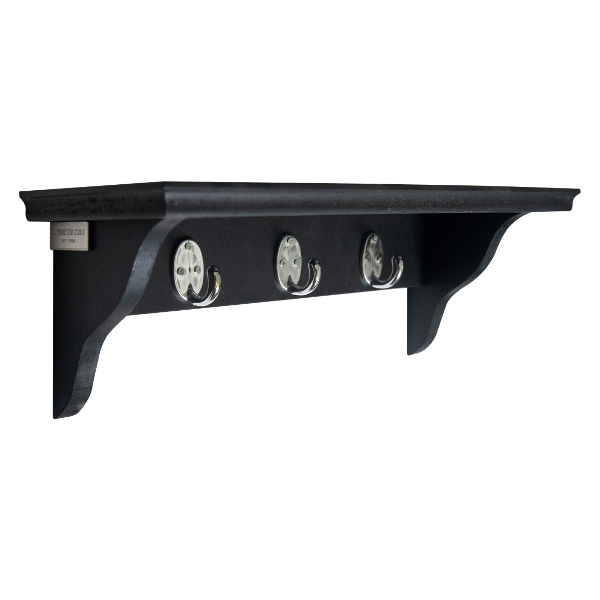 KENNETH COLE 14in WOODEN SHELF WITH HOOK - KCWF202118