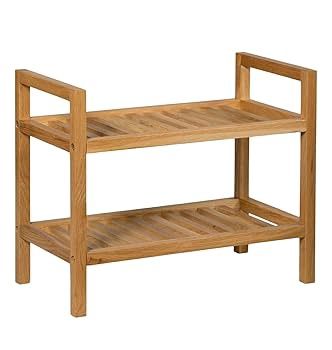 KENNETH COLE 2 TIER SHOE RACK OAK - KCWF202107- OAK
