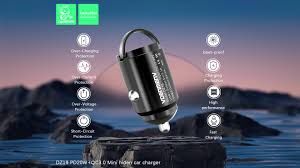 DENMEN 30W MINI HIDDEN CAR CHARGER - DZ19