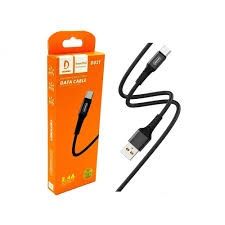 DENMEN D02T HIGH SPEED TYPE-C DATA CABLE-BLACK