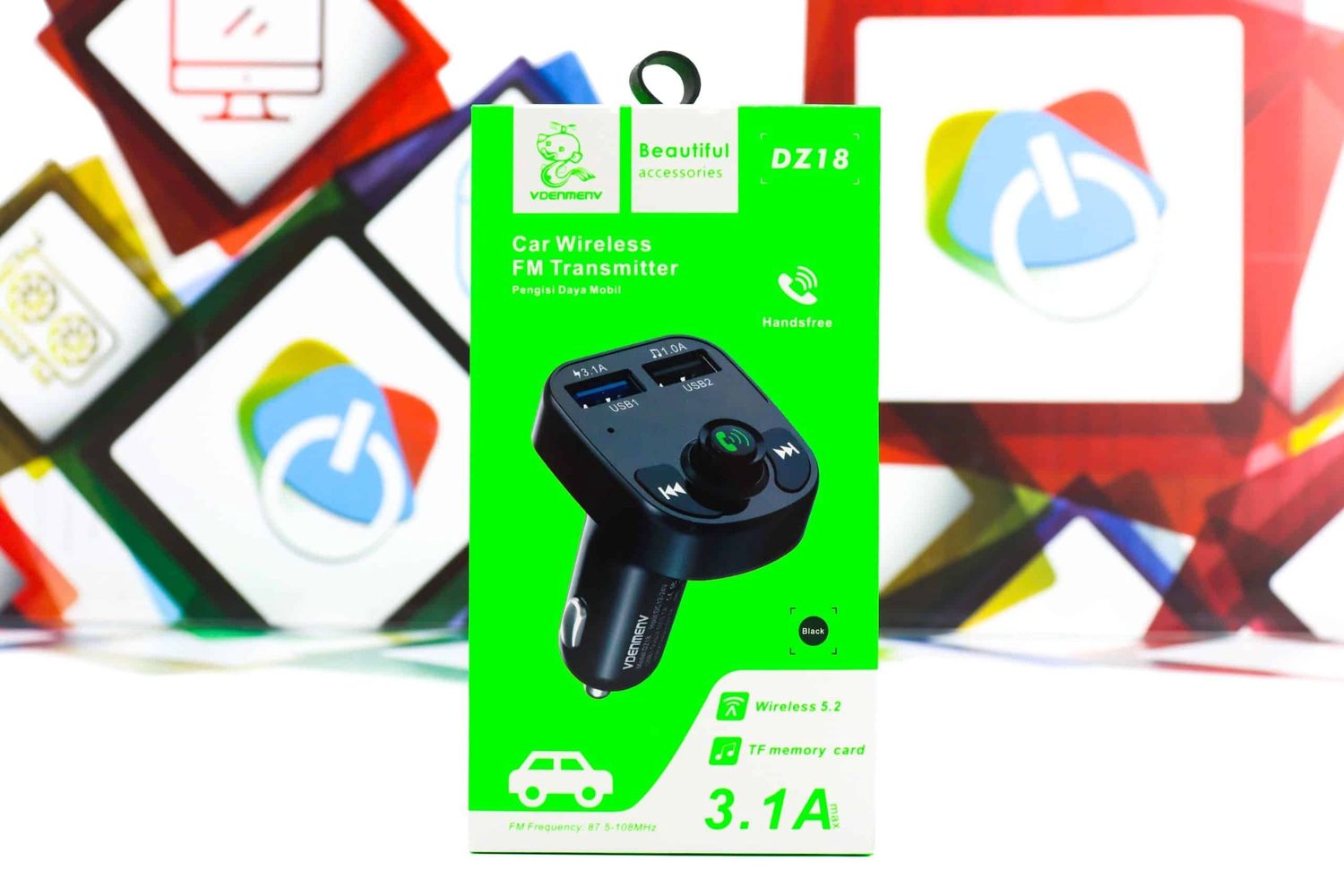 DENMEN CAR WIRELESS TRANSMITTER - DZ18
