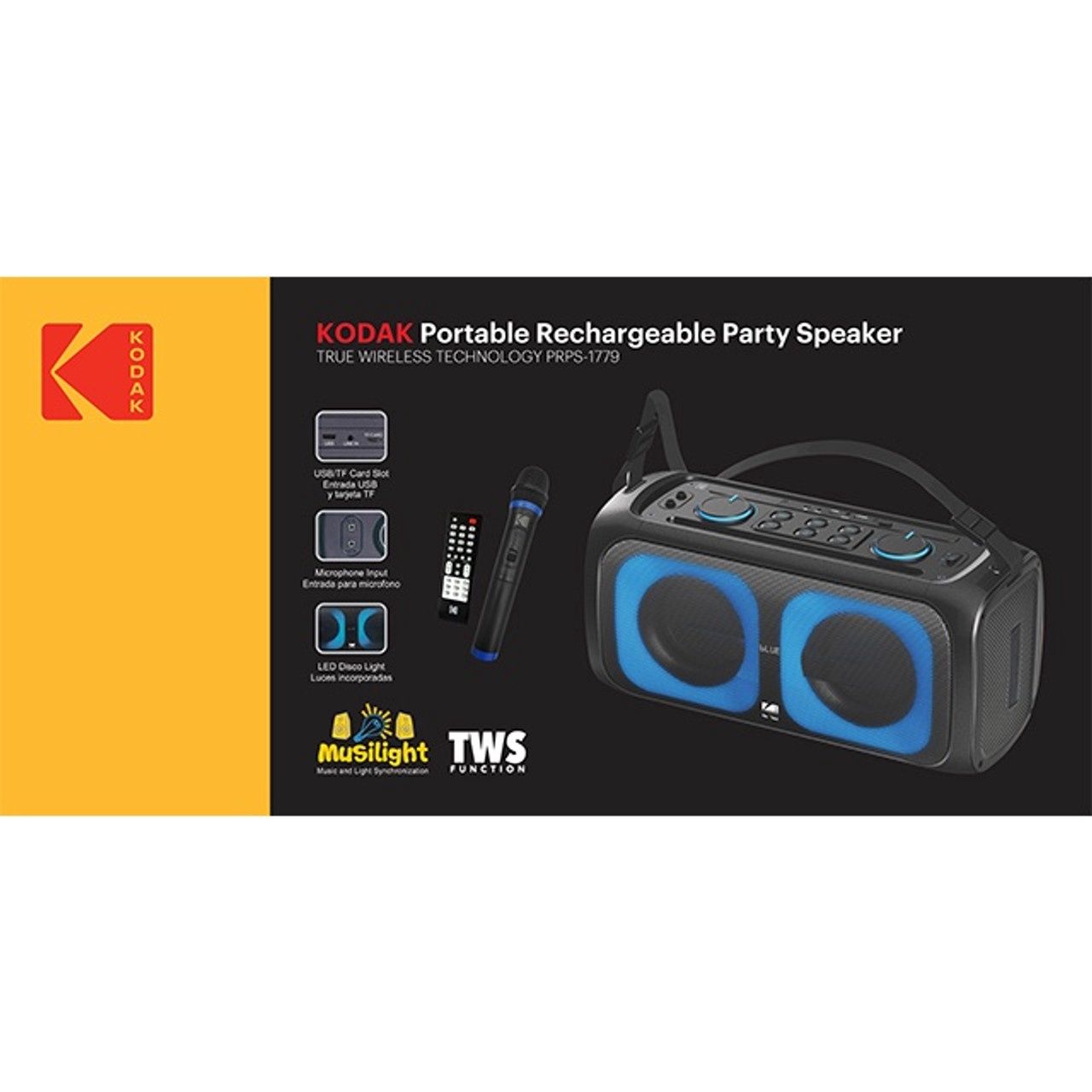 KODAK PORTABLE RECHARGEABLE SPK PRPS-1779