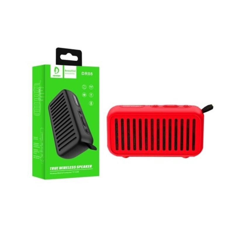 DENMEN TRUE WIRELESS SPEAKER DR08 RED/BLUE/BLACK