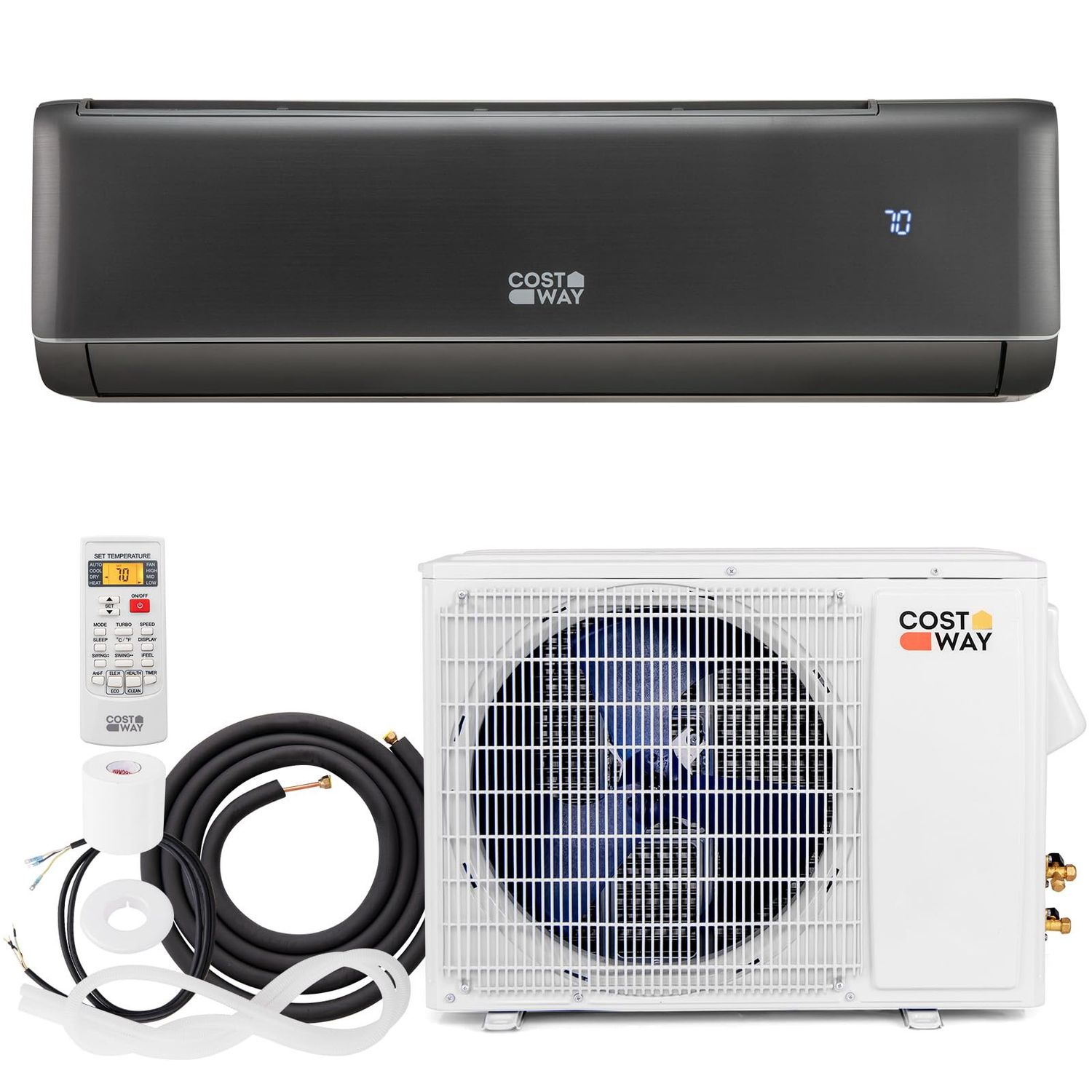 SPLIT AIR CONDITIONER 12000 BTU BLACK