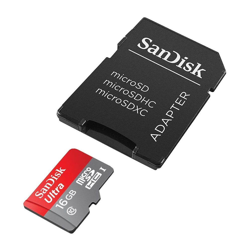 SAN DISK ULTRA 16GB MEMORY CARD W/ADAPTER