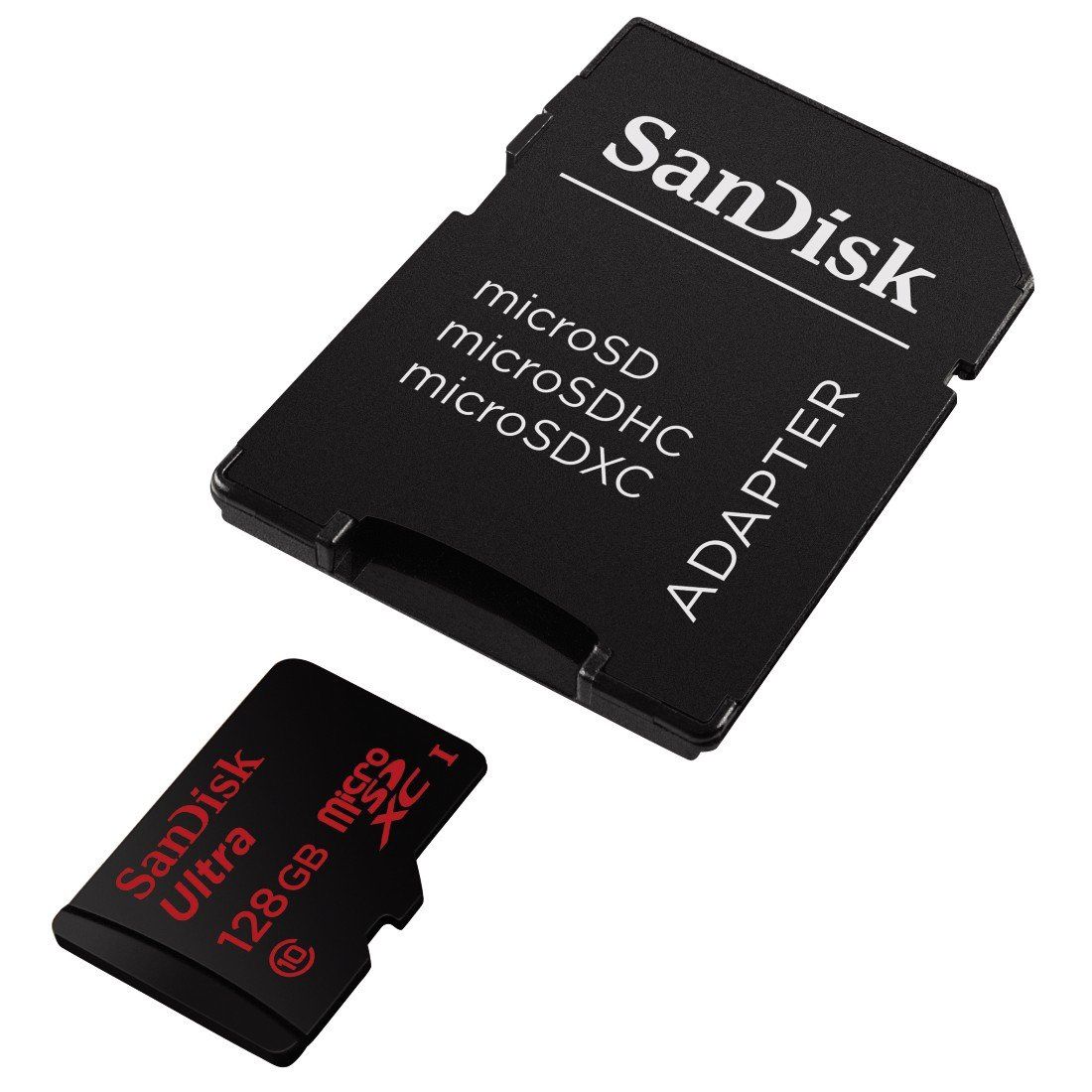 SANDISK ULTRA 128GB SD CARD W/ ADAPTER