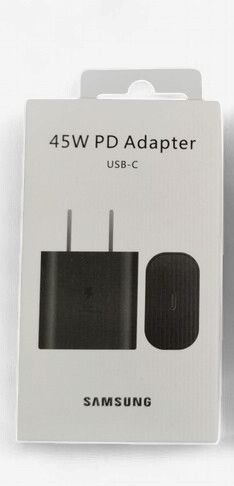 SAMSUNG 45W PD ADAPTER - USB TYPE C, COLOR: BLACK