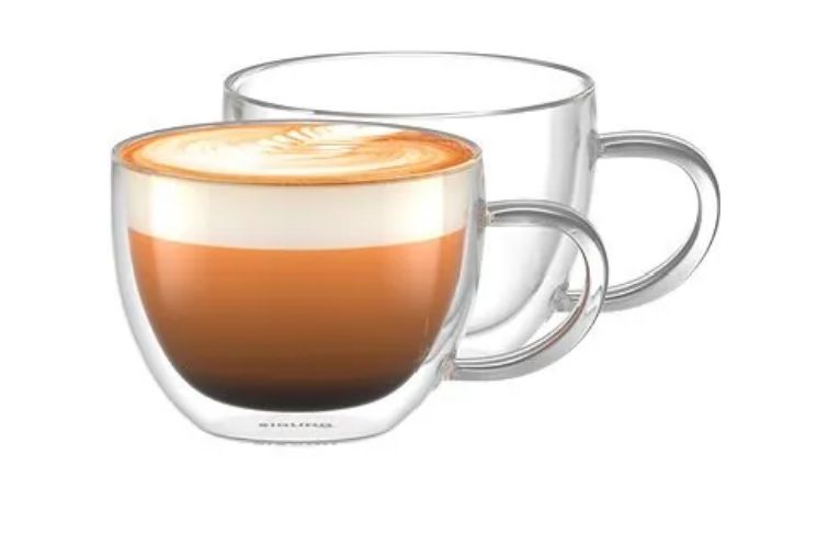 BOROSILATE DOUBLE WALL CUP/SAUCER  270ML