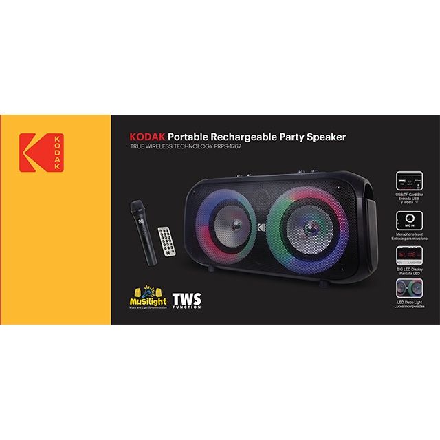 KODAK PORTABLE RECHARGEABLE SPEAKER - PRPS - 1767