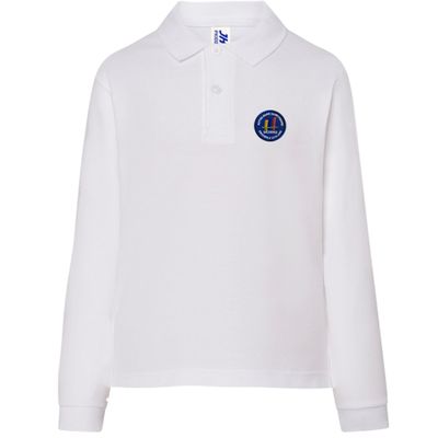 Polo blanc manches longues