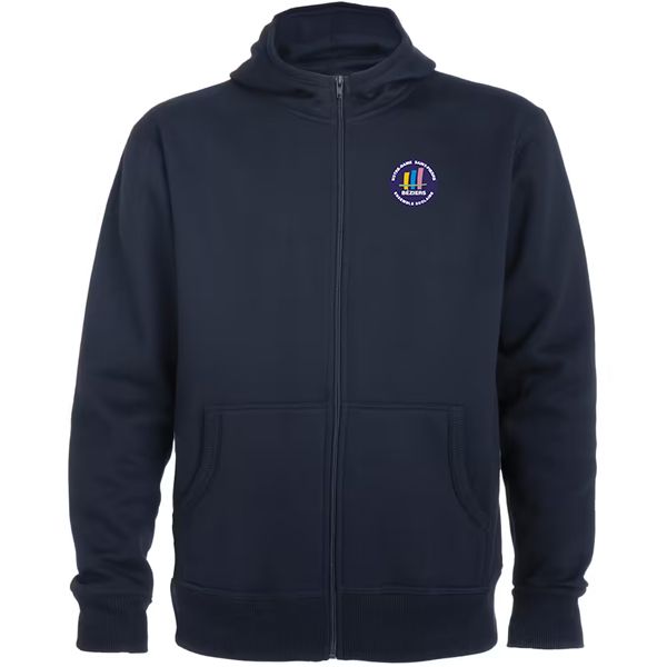 Gilet zippé capuche marine