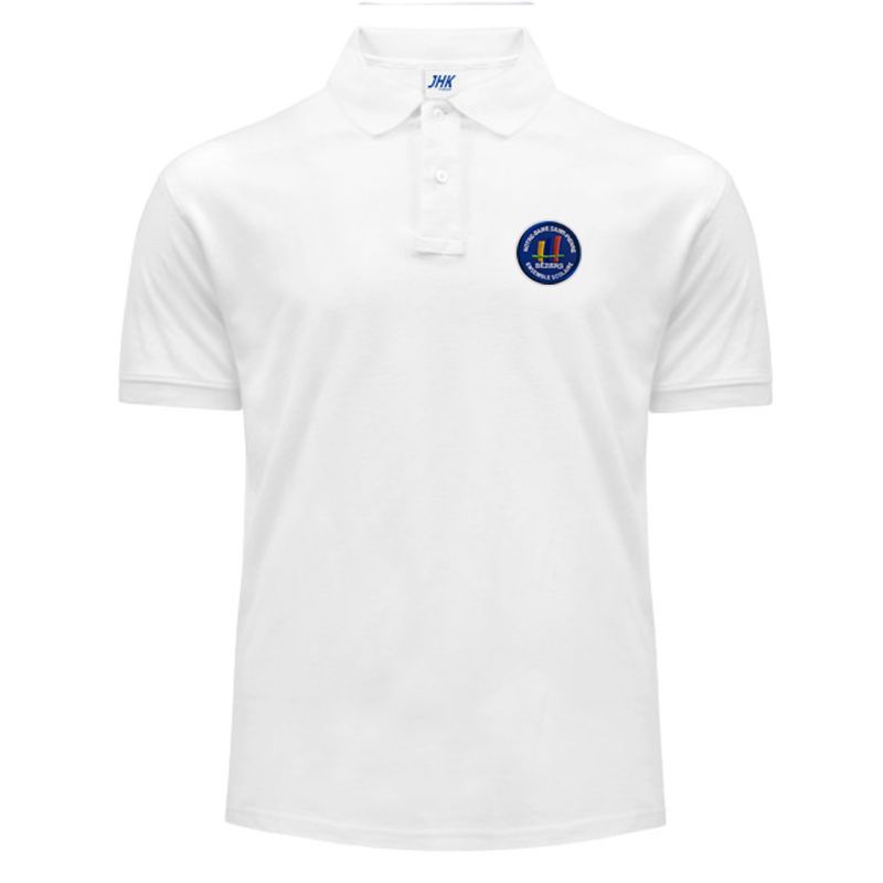 Polo blanc manches courtes Adulte