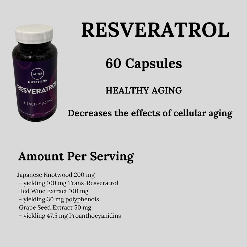 MRM NUTRITION RESVERATROL - HEALTHY AGING