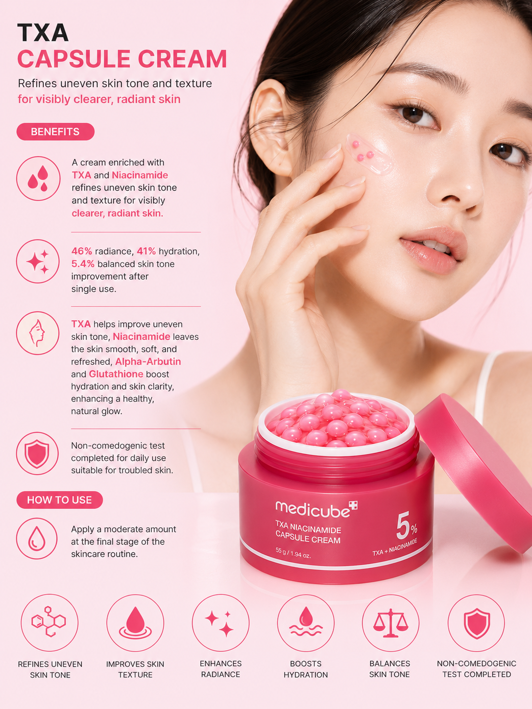 Medicube - TXA Niacinamide Capsule Cream