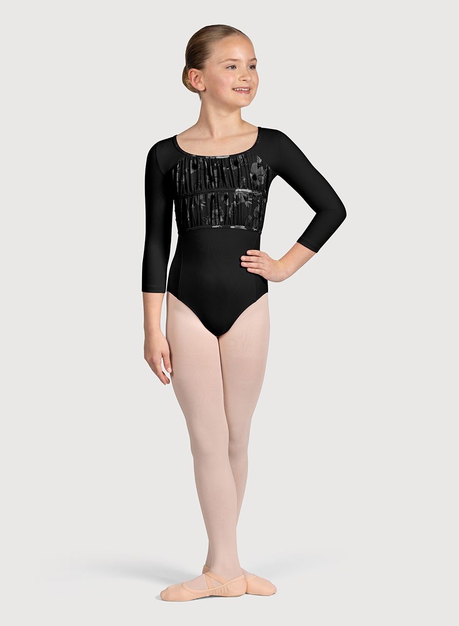 Mesh detail 3/4 sleeve leo #CL5226