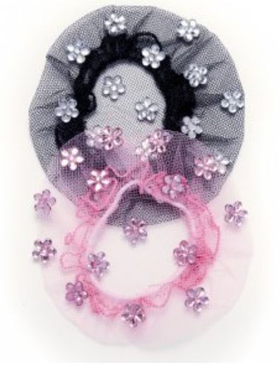 JEWELED BUN COVER #2123