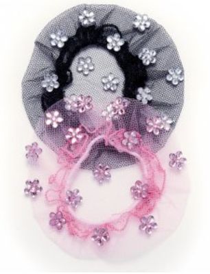 JEWELED BUN COVER #2123