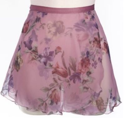 LADIES 12" FLORAL WRAP SKIRT #4491