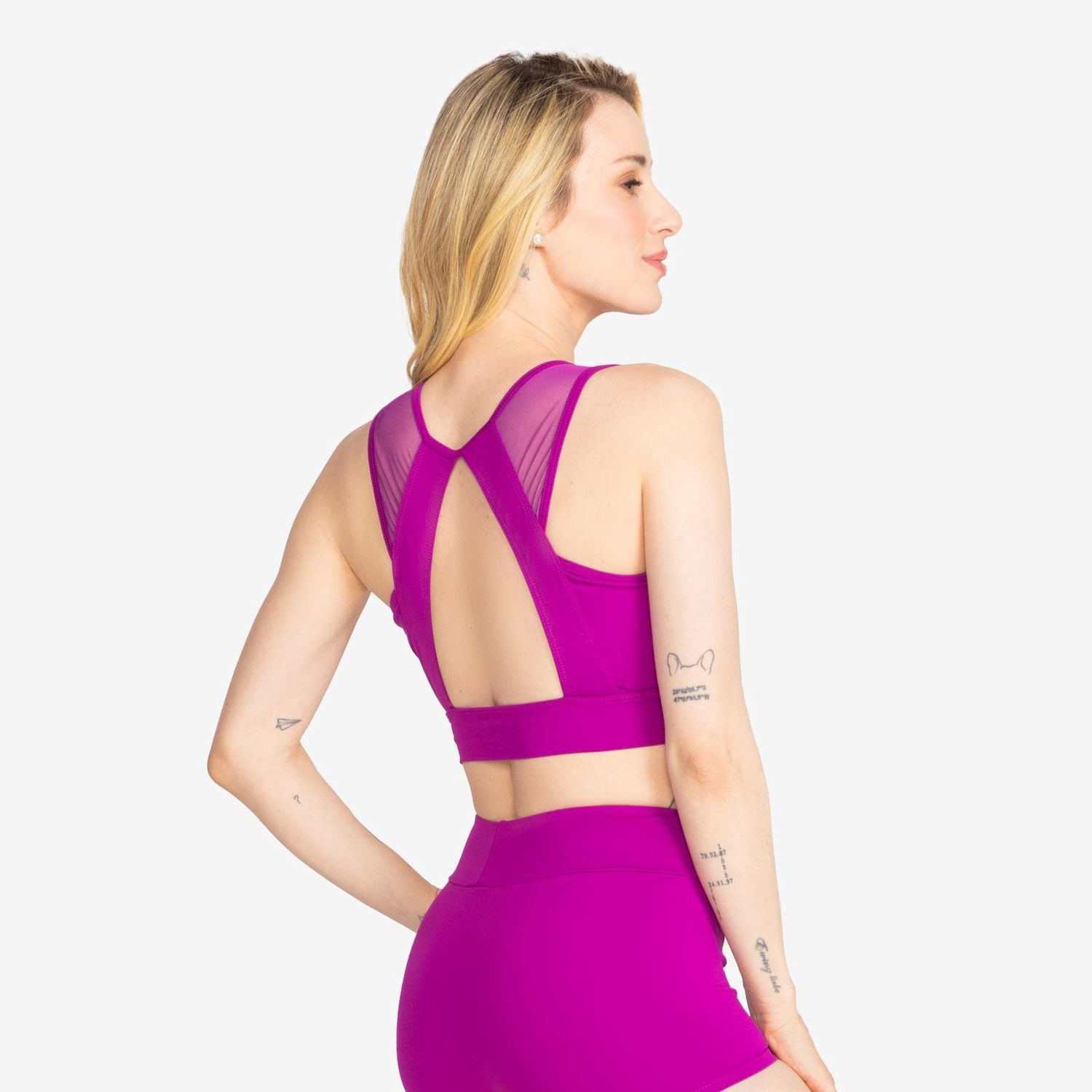 CROP TOP W/MESH - ADULT #SL218