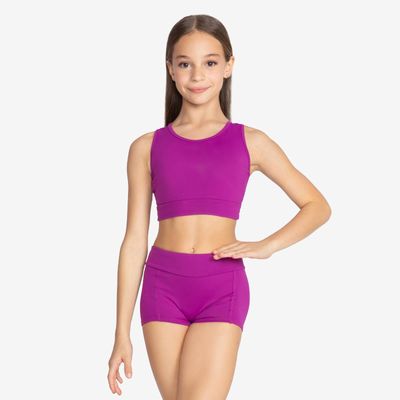 CROP TOP w/MESH -GIRLS #SL220
