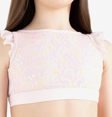 PETAL FLUTTER SLV TOP #12224C