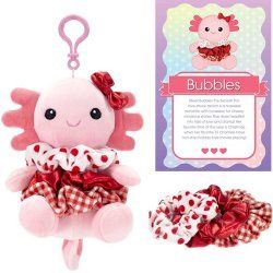 SCRUNCH BUNCH AXOLOTL BAG TAG #6351